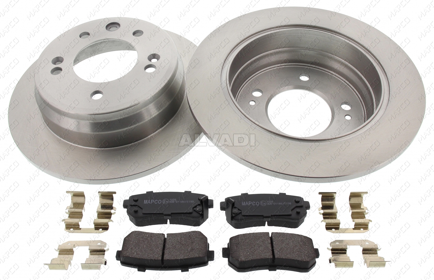 Brake Set, disc brake MAPCO 47609 for Hyundai, KIA - alvadi.ee