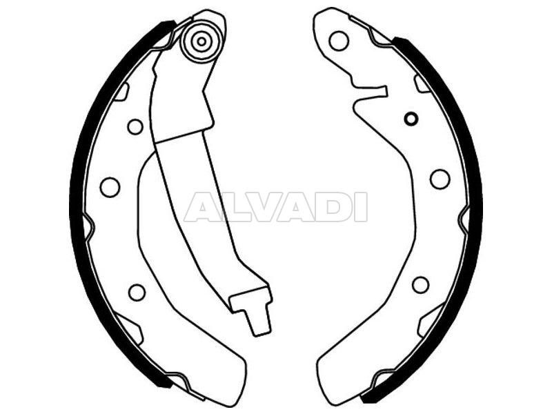 Brake Shoes Kit, Drum Brakes DELPHI LS1821 For AUDI A4 (B7) AL30878349 ...