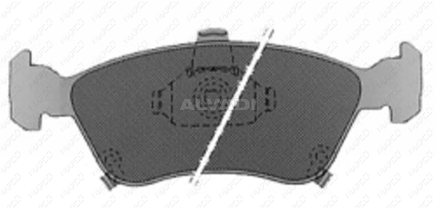 Brake Pad Set, disc brake MAPCO 6508 for AUDI A4 (B7) AL880783 alvadi.ee